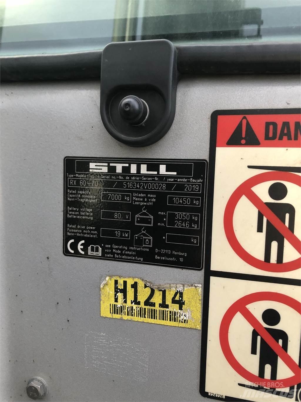 Still RX60-70 Elektriskie iekrāvēji