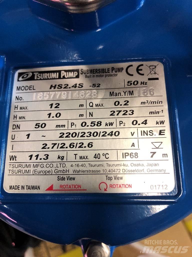 Tsurumi HS2.4S-52 Citas sastāvdaļas