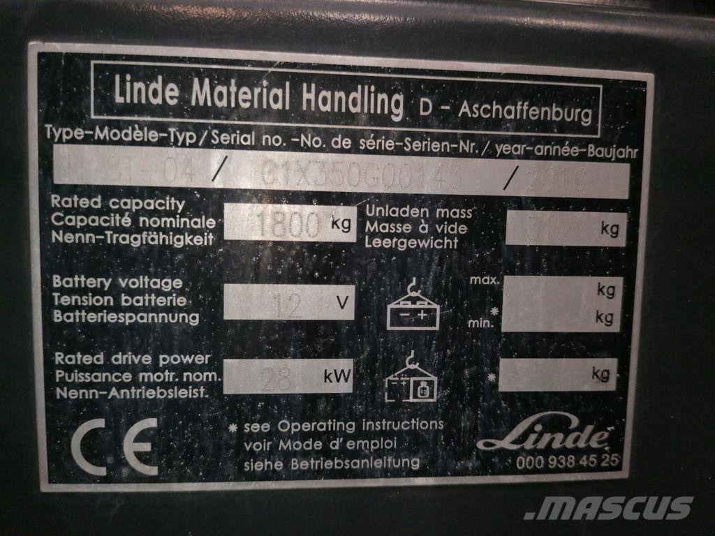 Linde H18T-04 LPG tehnika