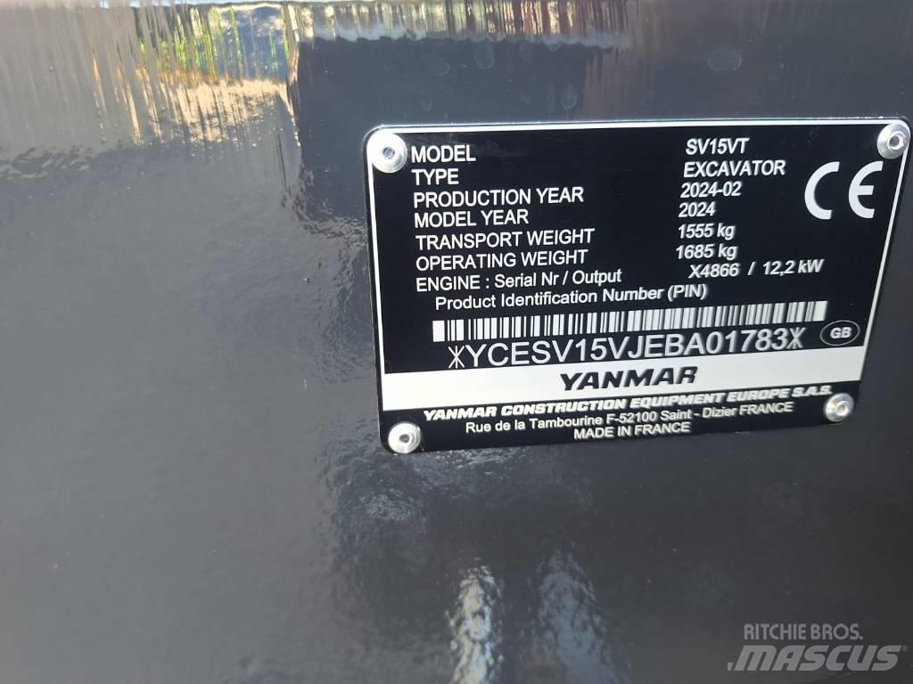 Yanmar SV 15 Mini ekskavatori < 7 t