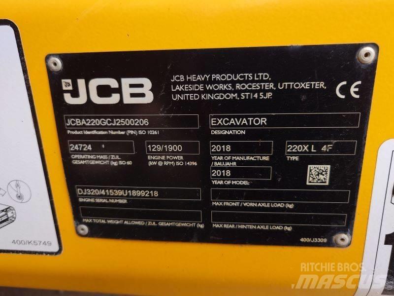 JCB 220 XL 4F Kāpurķēžu ekskavatori
