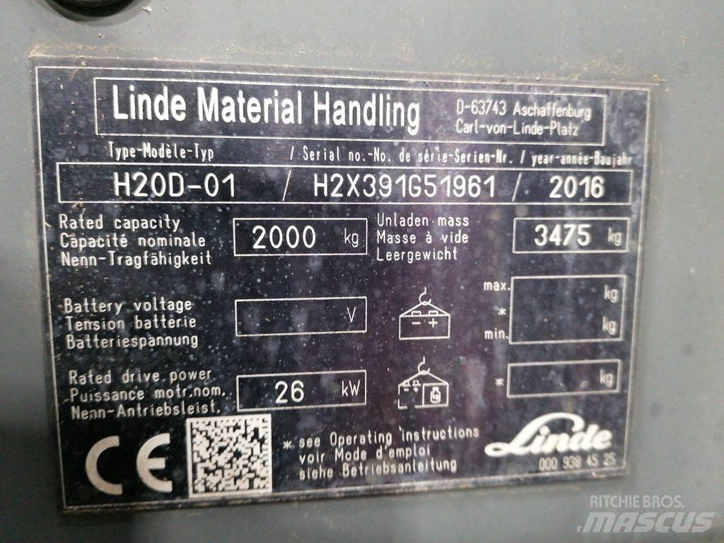 Linde H20D-01 Tehnika ar dīzeļa dzinēju