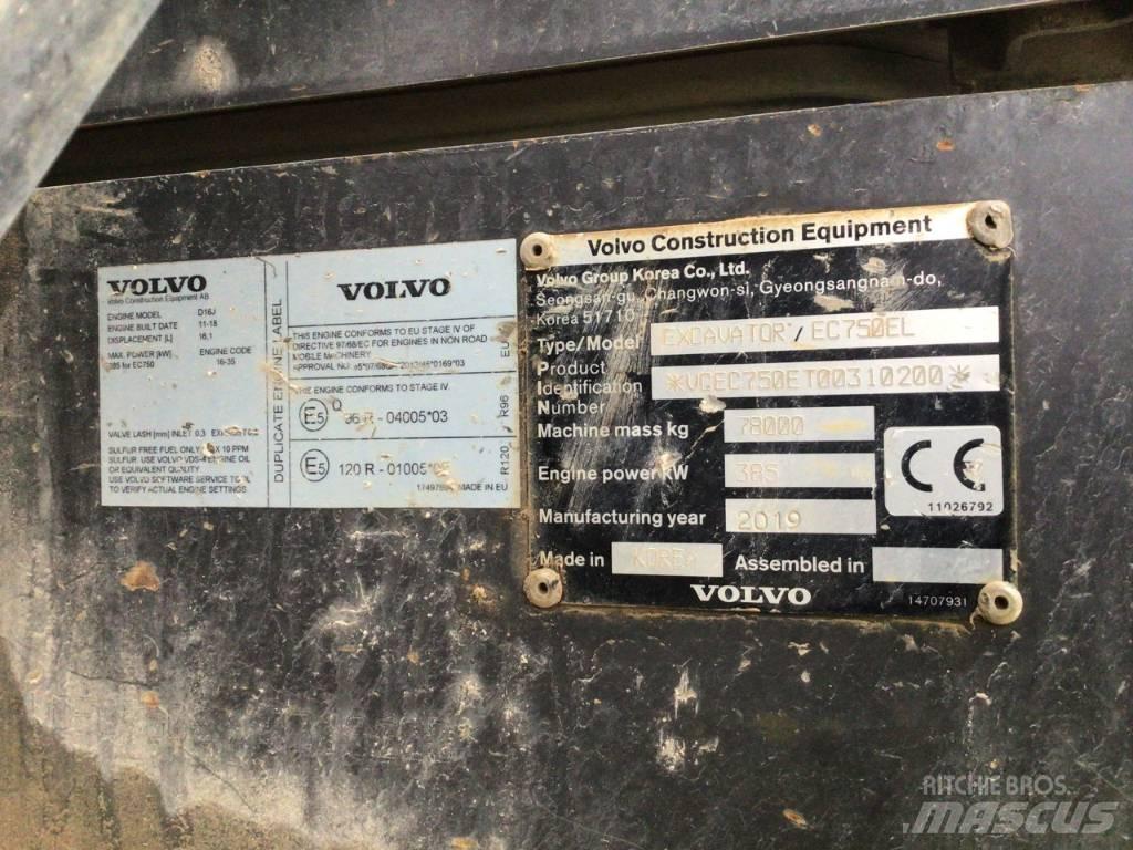 Volvo EC 750 E Kāpurķēžu ekskavatori