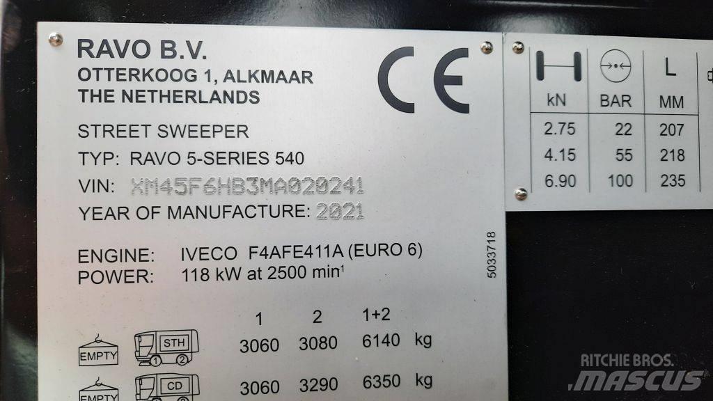 Ravo 540STH Ielu tīrīšanas mašīnas