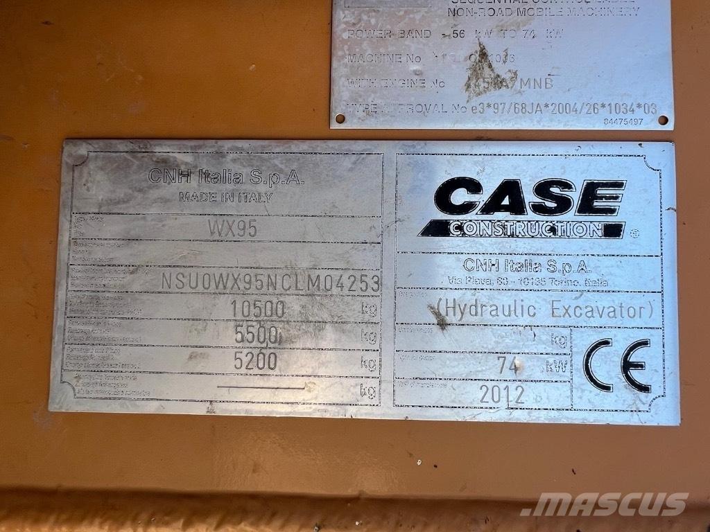 CASE WX 95 Ekskavatori uz riteņiem