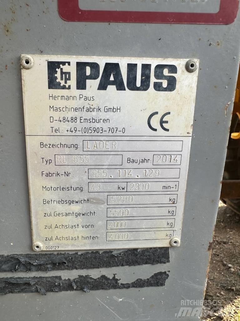 Paus RL 655 Iekrāvēji uz riteņiem