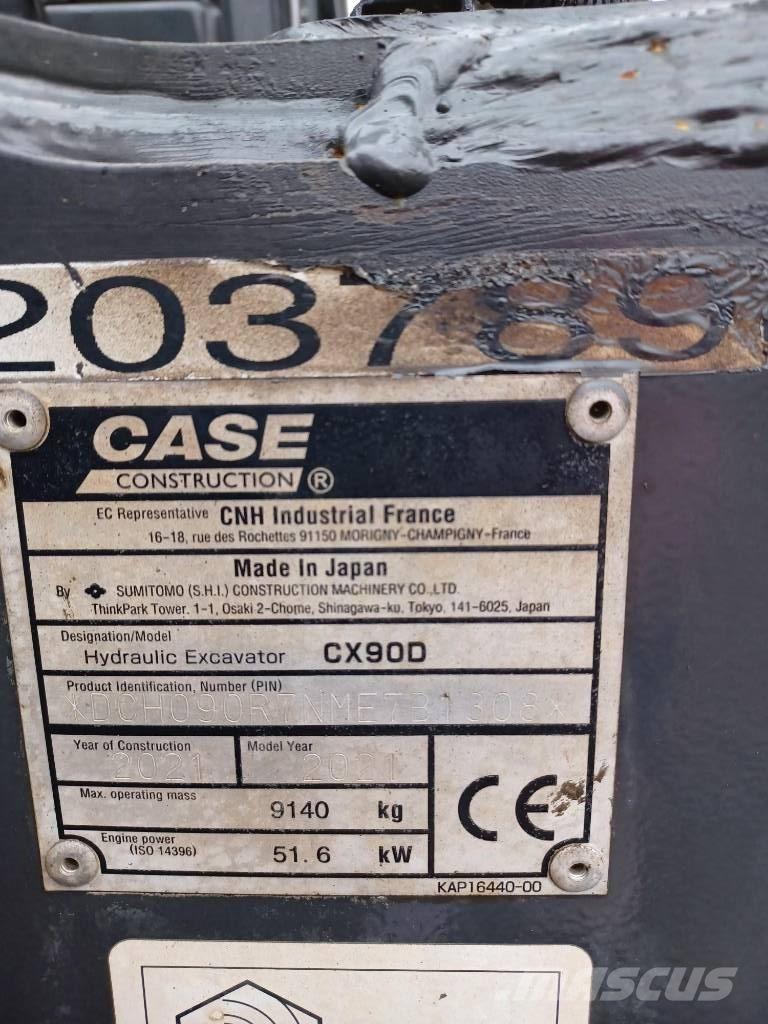CASE CX 90 D Vidēja lieluma ekskavatori 7 t - 12 t