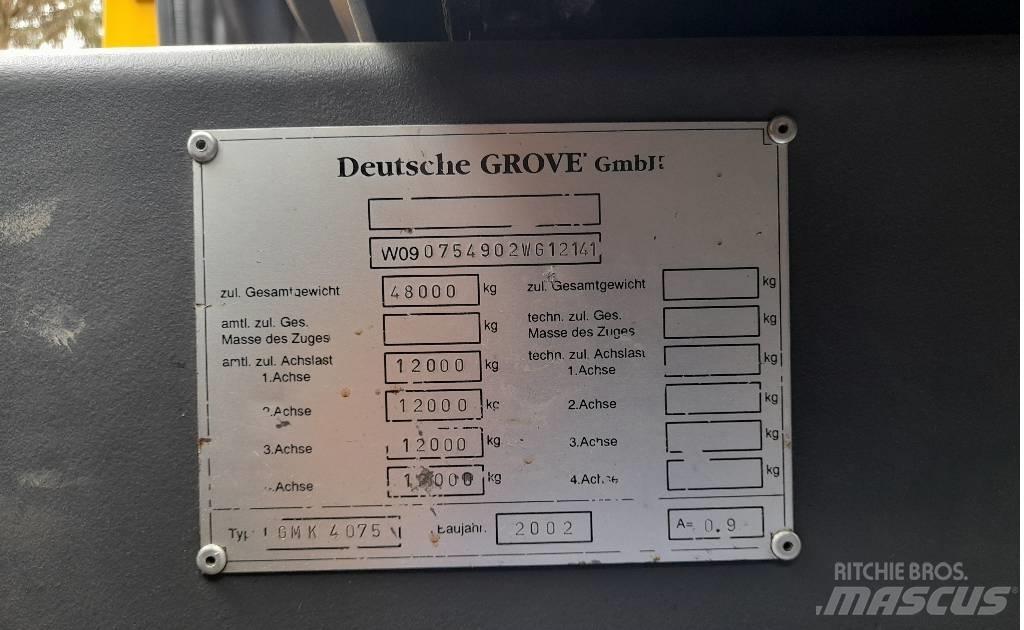 Grove GMK 4075 Visurgājēji celtņi