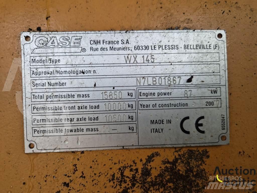 CASE WX 145 Ekskavatori uz riteņiem
