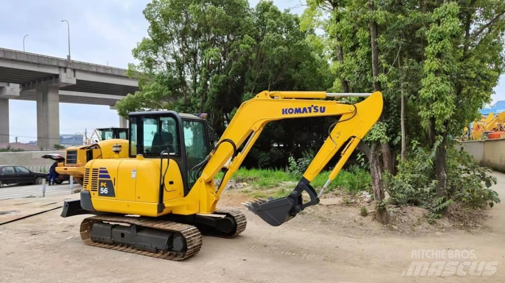 Komatsu pc56 Kāpurķēžu ekskavatori