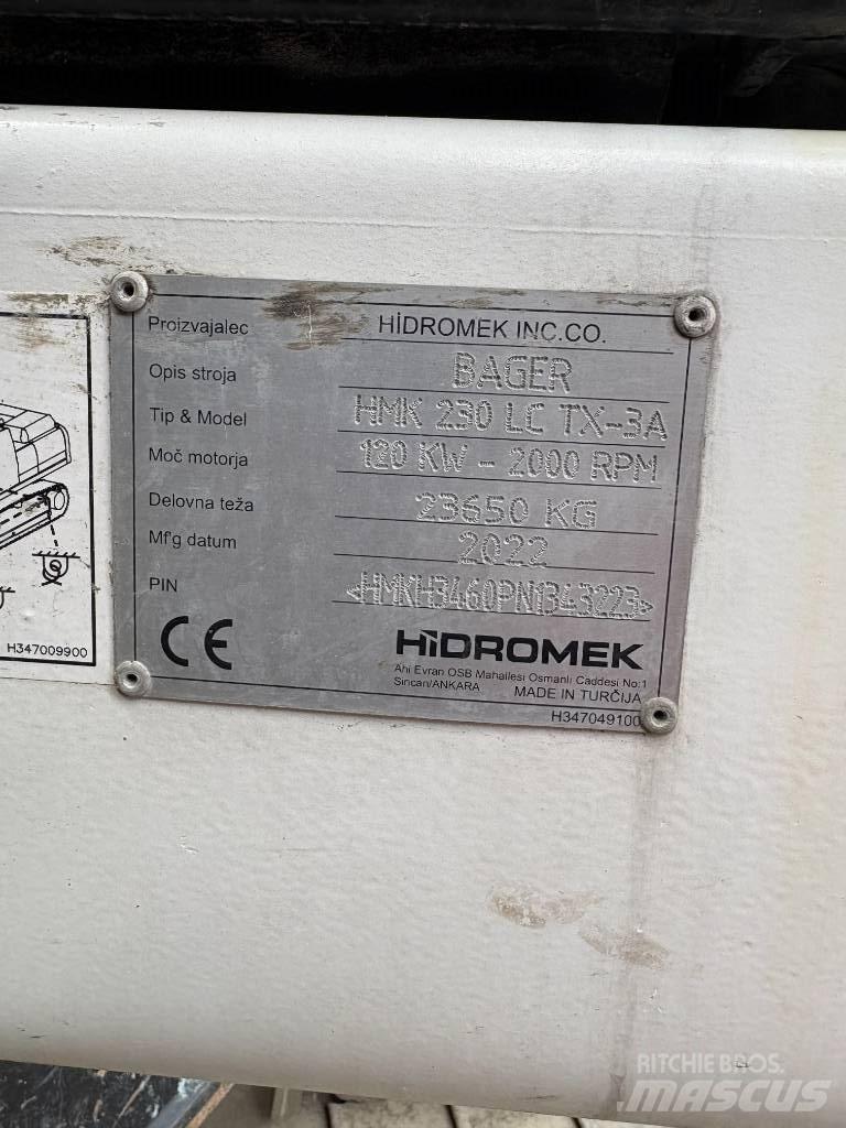 Hidromek 230 LC TX Demontāžas ekskavators
