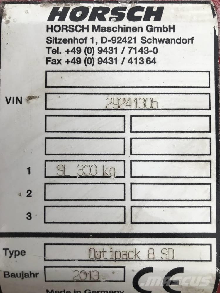 Horsch Optipack 8 SD Disku lobītāji/ecēšas