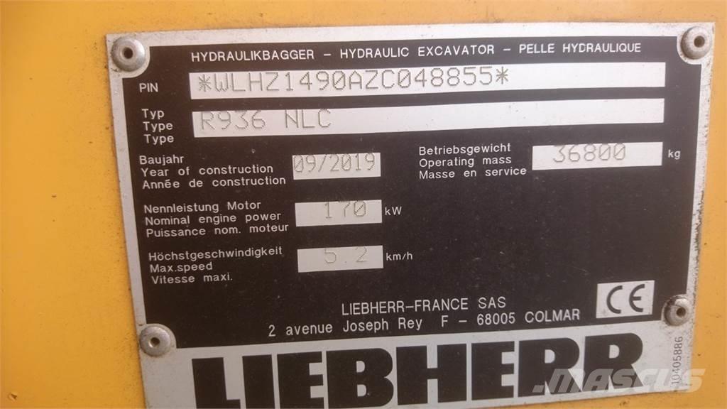Liebherr R936 NLC Kāpurķēžu ekskavatori