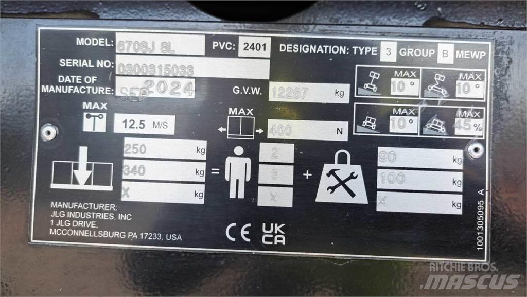 JLG 670SJ Teleskopiskie pacēlāji