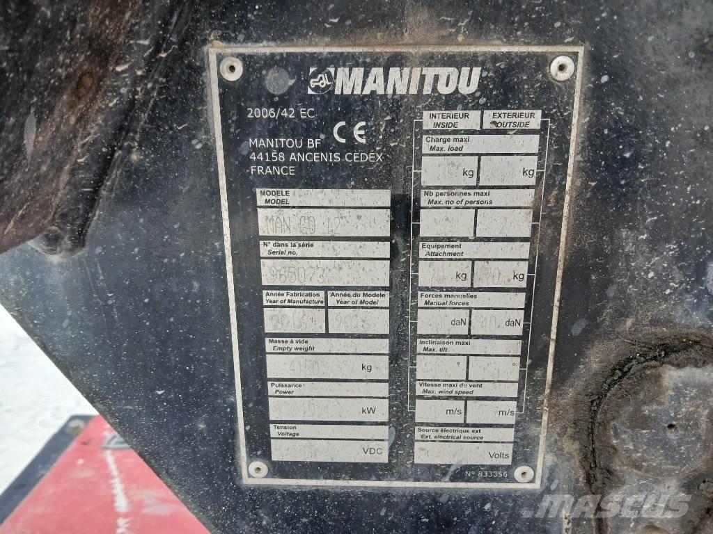 Manitou ManGo 12 Strēles pacēlāji