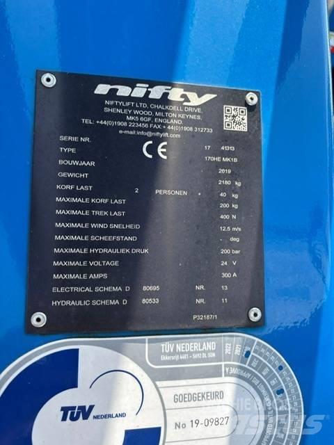 Niftylift 170 H E Pacēlājplatformas - piekabes
