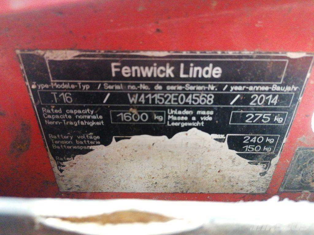 Linde T16 Zemie palešu pacēlāji