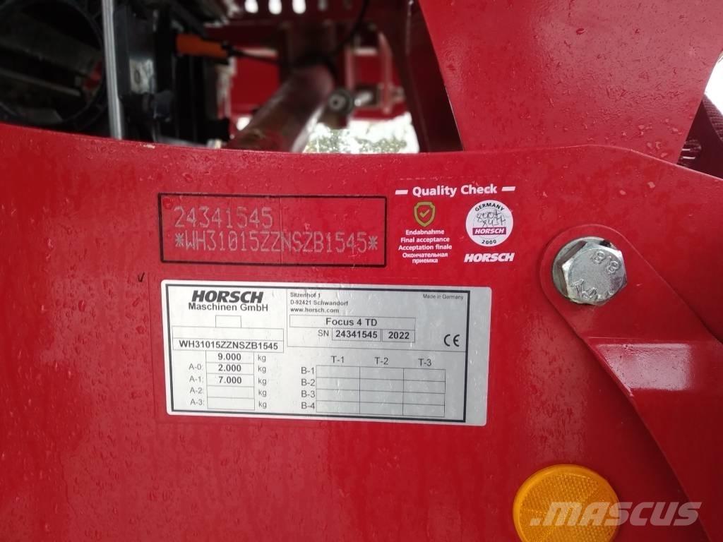 Horsch Focus 4 TD Sējmašīnas