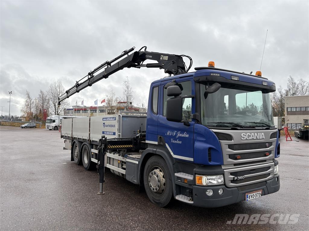 Scania P360 6x2*4 Smagās mašīnas ar celtni