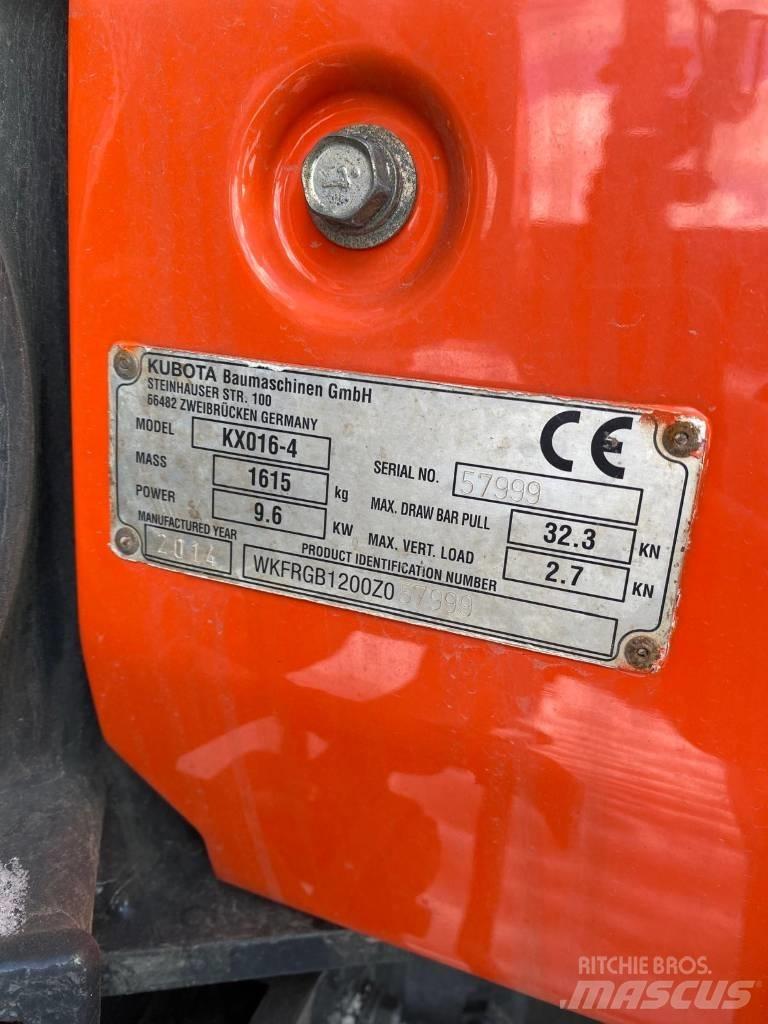 Kubota KX016-4 Mini ekskavatori < 7 t
