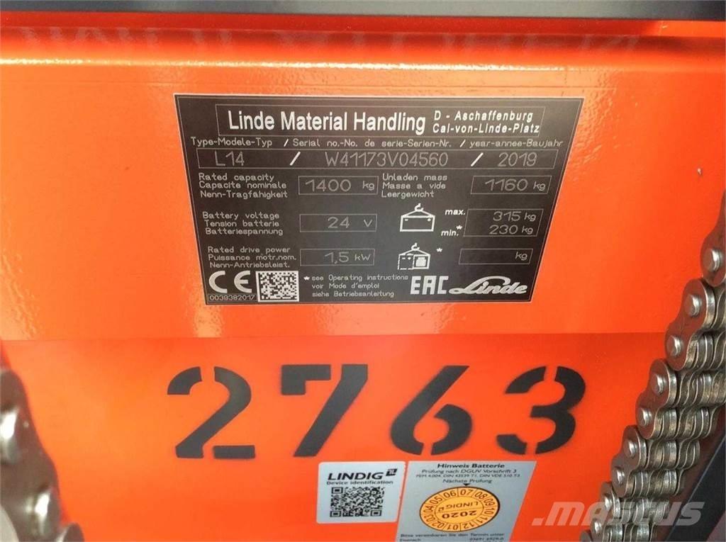 Linde L14I Pašgājēji krautnētāji