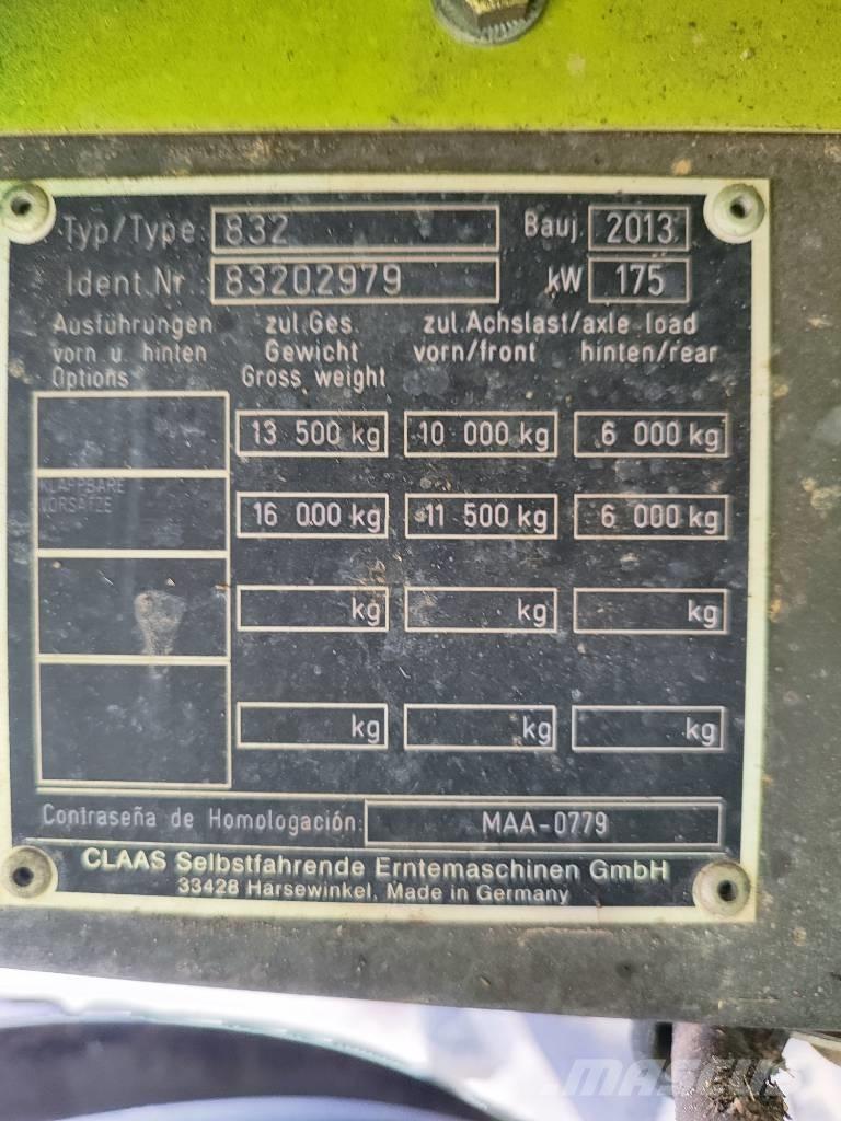 CLAAS Tucano 320 Ražas novākšanas kombaini