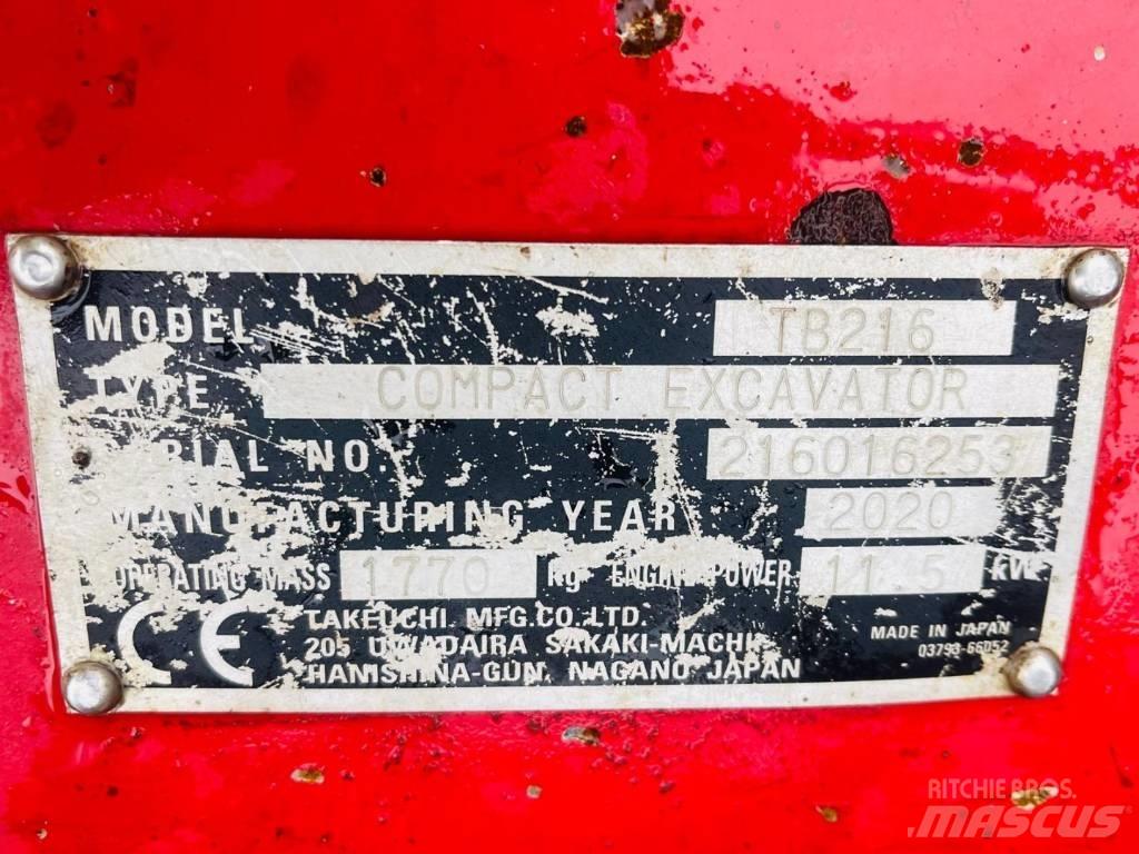 Takeuchi TB 216 Mini ekskavatori < 7 t
