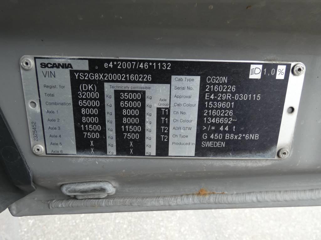 Scania G 450 Šasija ar kabīni