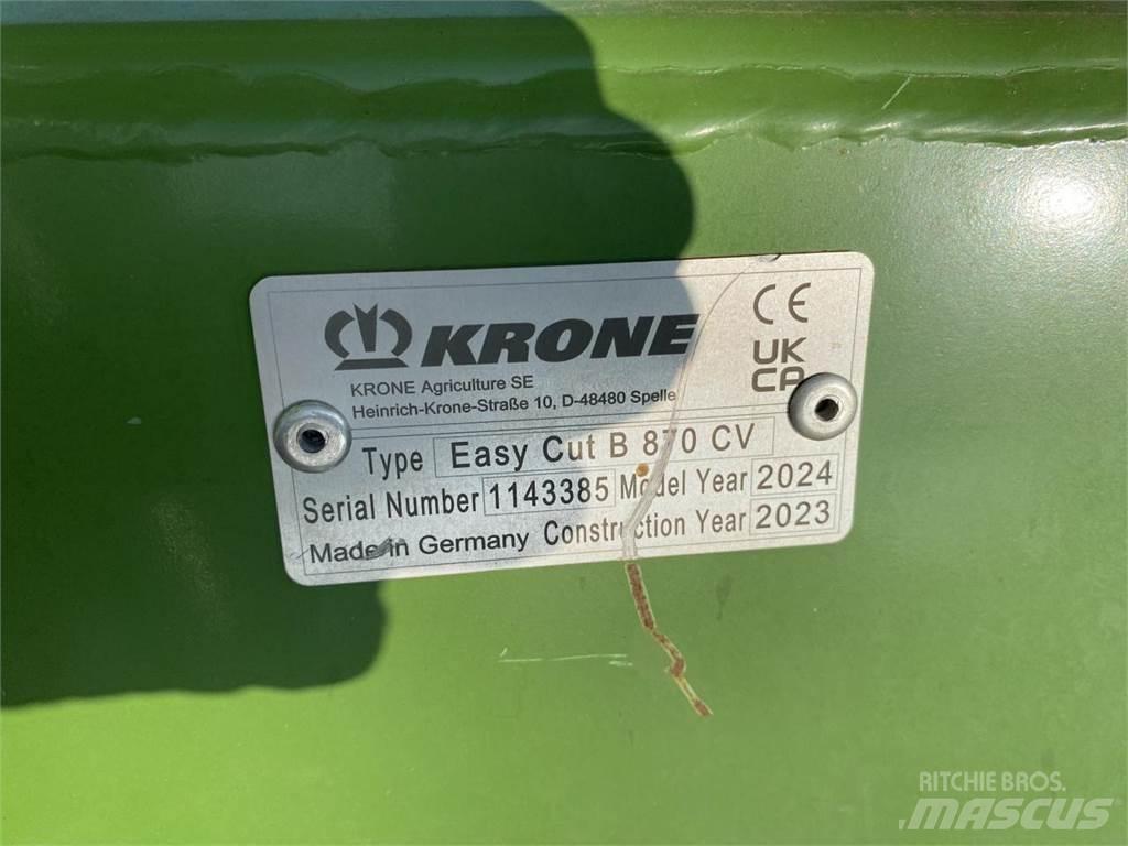 Krone EC B 870 CV Pļaujmašīnas