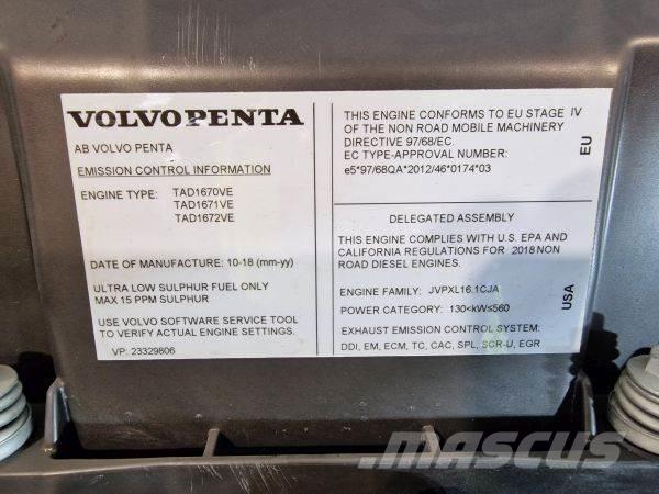 Volvo TAD1672VE Dzinēji