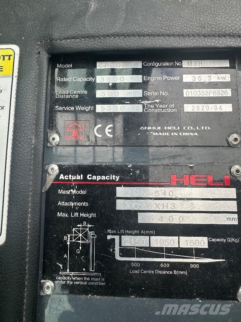Heli CPCD 35 Tehnika ar dīzeļa dzinēju