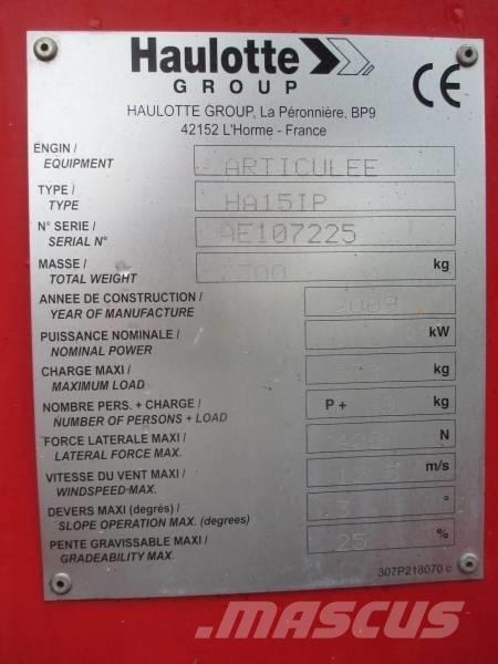 Haulotte HA 15 IP Strēles pacēlāji