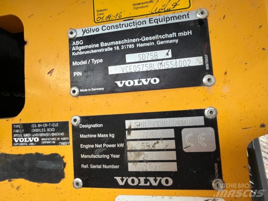 Volvo SD 75 Vienvalča grunts veltņi