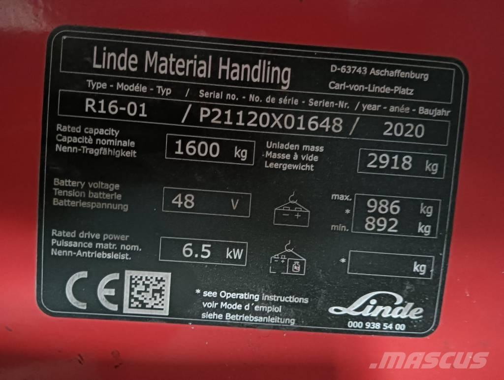Linde R 16 Lielaugstuma pārvadātājs