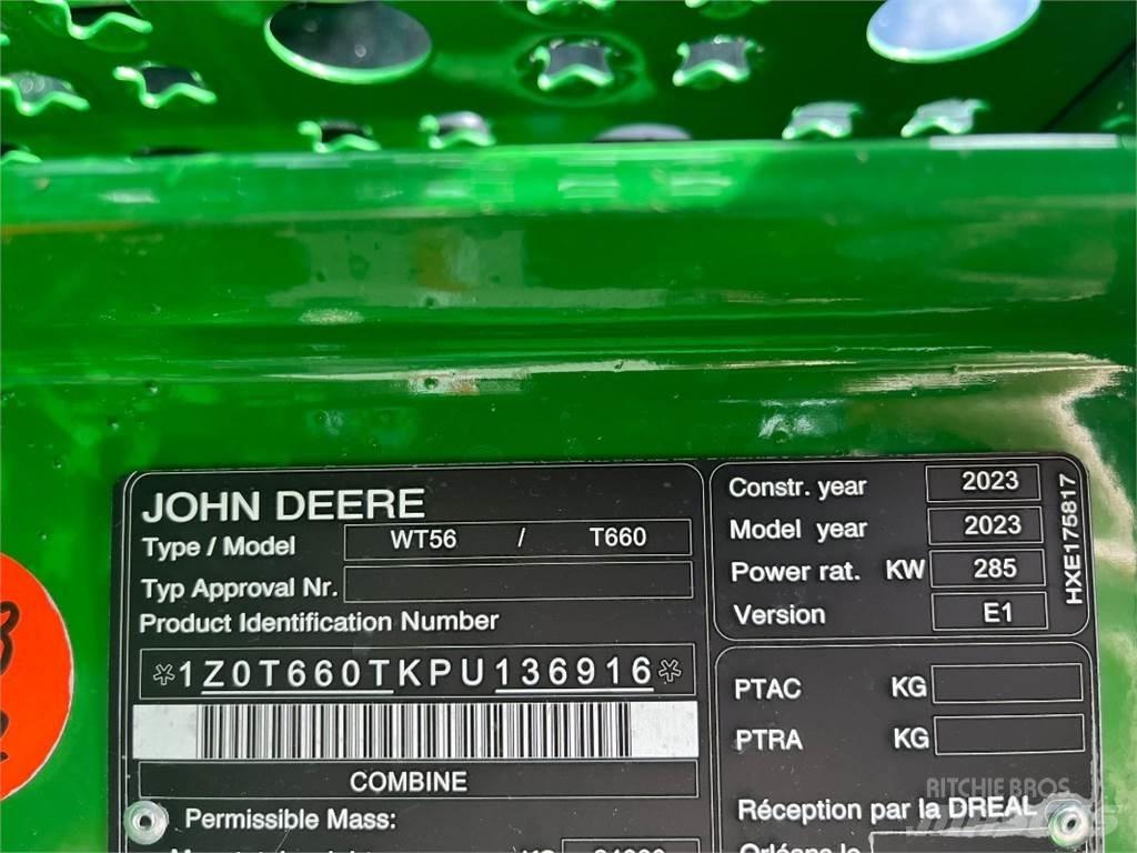 John Deere T660 Ražas novākšanas kombaini