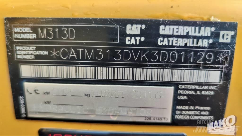 CAT M 313 D Ekskavatori uz riteņiem