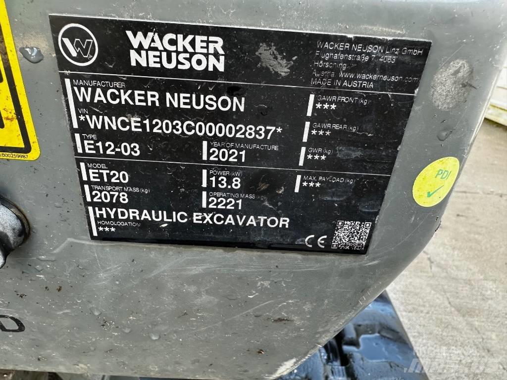 Wacker Neuson ET 20 Mini ekskavatori < 7 t