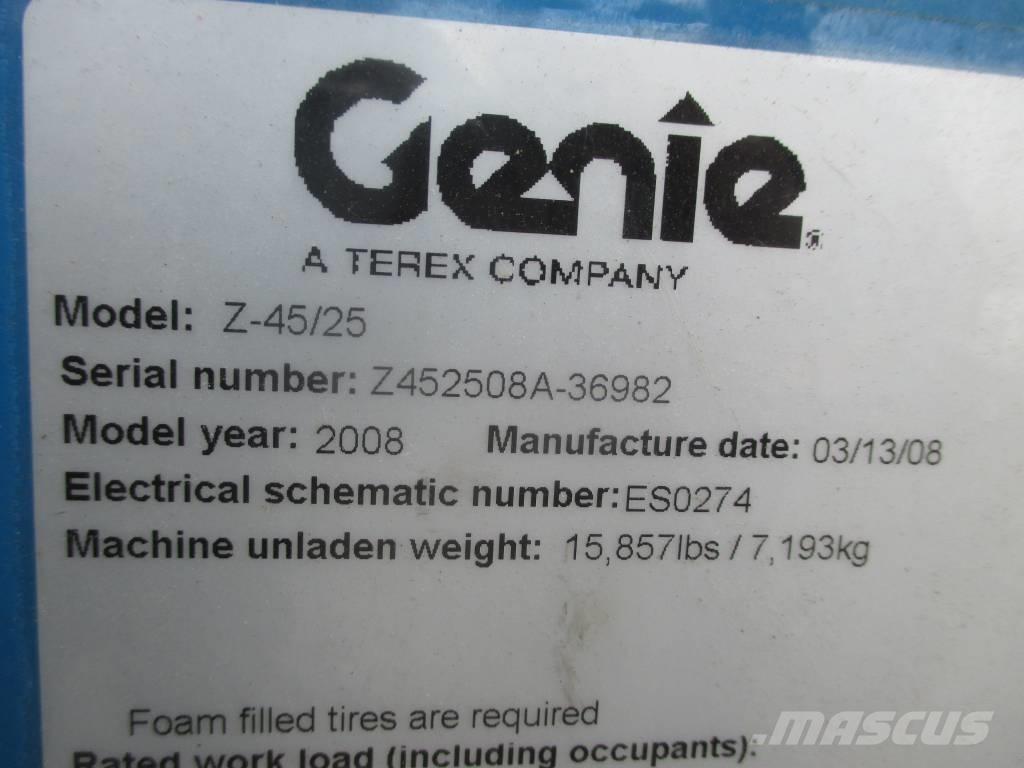 Genie Z 45/25 J DC Strēles pacēlāji