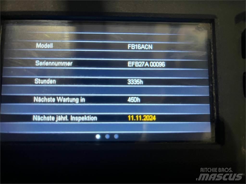 Mitsubishi FB16ACN Elektriskie iekrāvēji