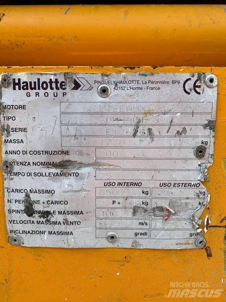 Haulotte Compact 8 Šķerveida pacēlāji