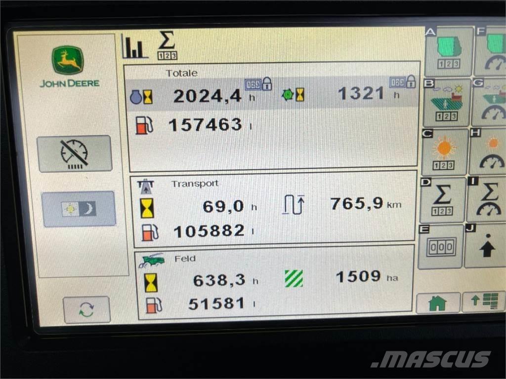 John Deere 9800i Zāles smalcinātāji
