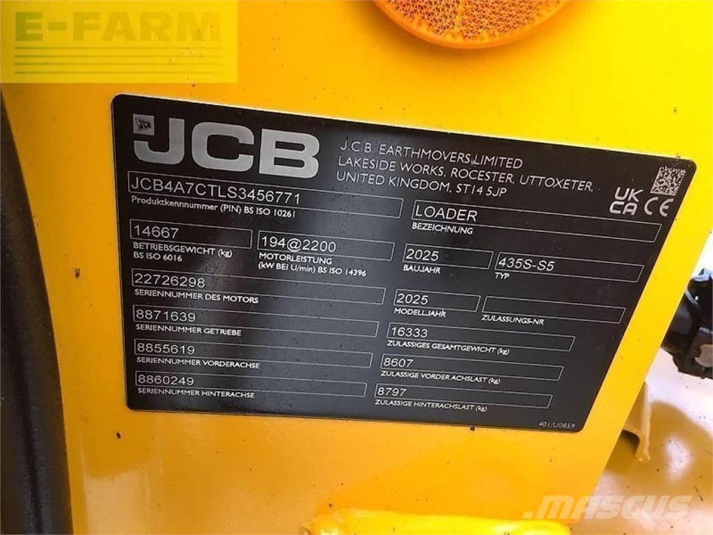 JCB 435s stufe v Mini ekskavatori < 7 t