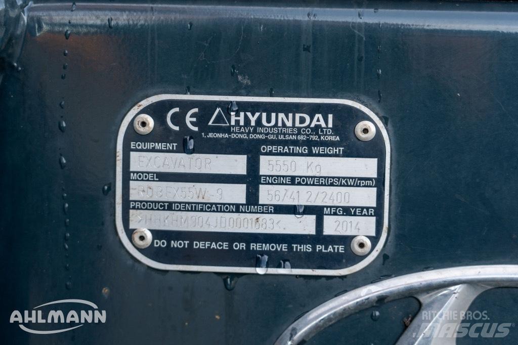 Hyundai R55W-9A Ekskavatori uz riteņiem