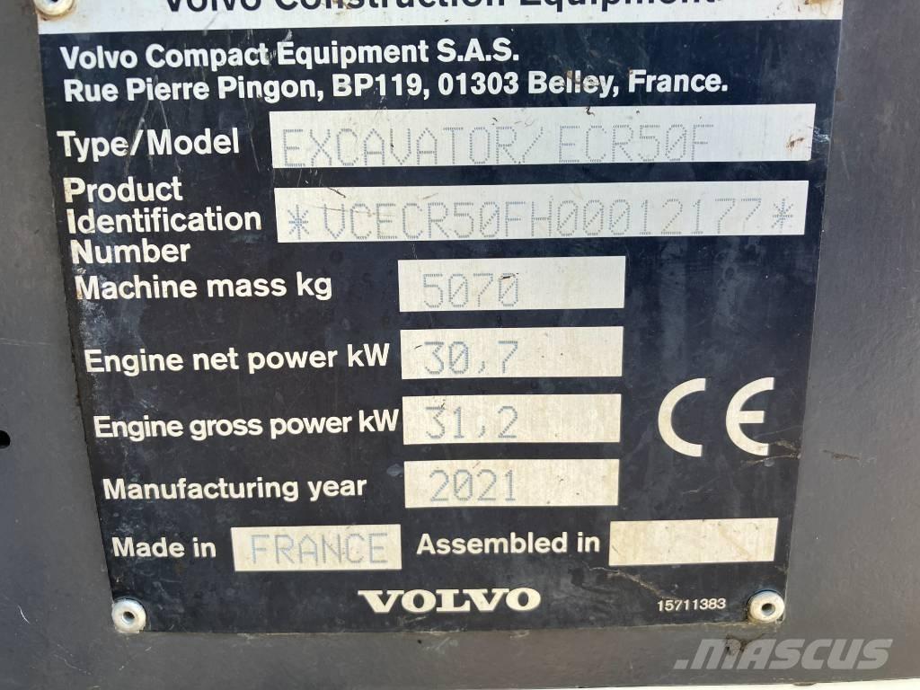 Volvo ECR 50 F Mini ekskavatori < 7 t
