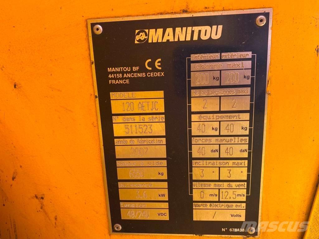 Manitou 120 AET JC Strēles pacēlāji