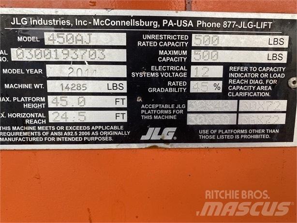 JLG 450 AJ Strēles pacēlāji