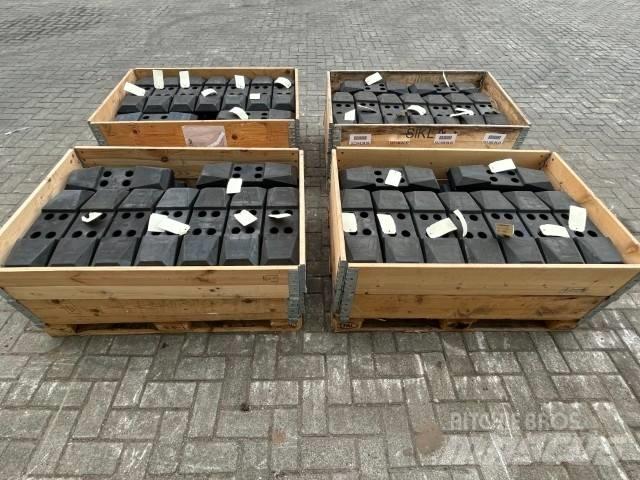  Rubber Pads Sliedes, ķēdes un šasija