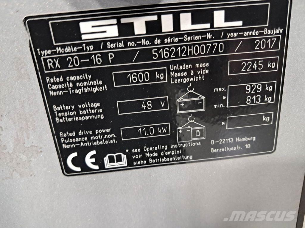 Still RX 20-16 P Elektriskie iekrāvēji