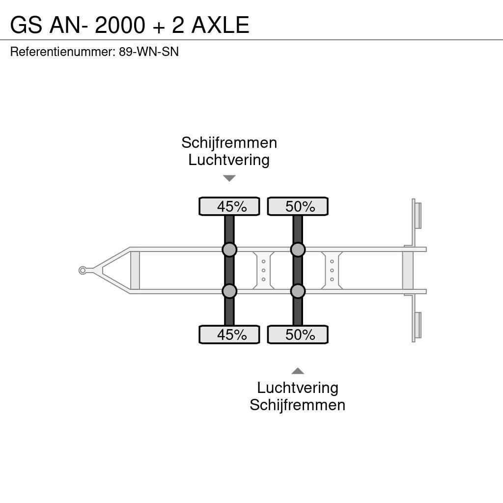 GS AN- 2000 + 2 AXLE Platformas/izkraušana no sāniem