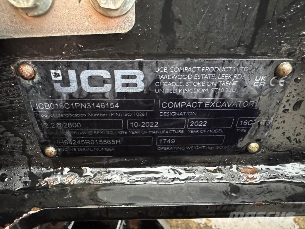 JCB 16C-1 Mini ekskavatori < 7 t